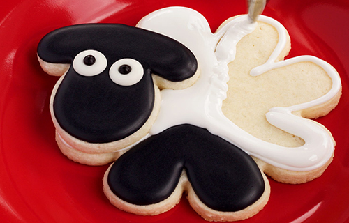 Sugar Cookie in the shape of a sheep
